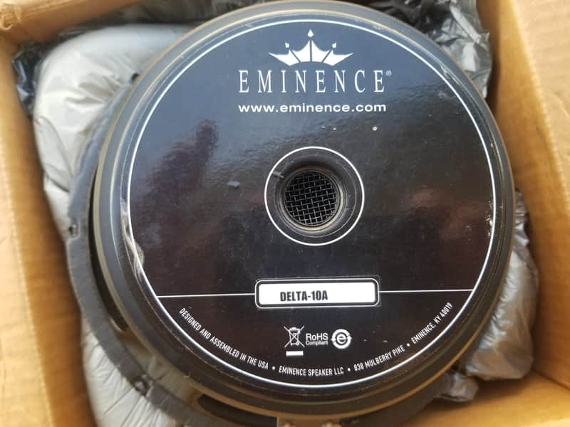 Eminence Delta 10A American Standard Series 10" 350w 8 Ohm Replacement Speaker 2010s - Black image 1