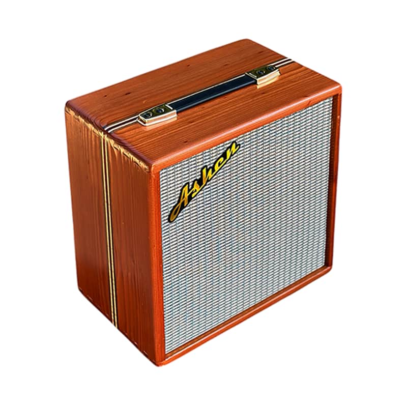Ashen 112 Custom Guitar Speaker Cabinet Enclosure Redwood Striped (empty) image 1