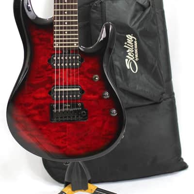 Sterling JP170 DRRB John Petrucci 7 Pearl Red Burst image 1
