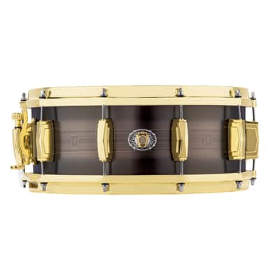 Ludwig LBR05514CX 110th Anniversary Heirloom Black Brass 5.5x14" Snare Drum 2019