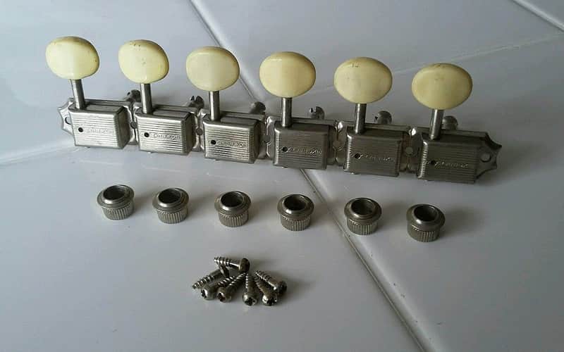 60's Fender Mustang Duo-Sonic Music Master Kluson Single-Line Guitar Tuners image 1