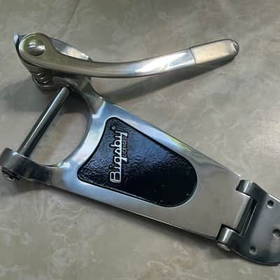 Bigsby B60 Vibrato Tailpiece with Tremolo Bar, Polished Aluminum Chrome image 1