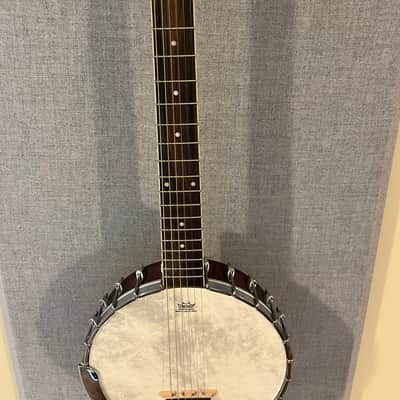 Washburn B6 Americana Series Open-Back 6-String Banjo 2010s - Natural Mahogany image 3