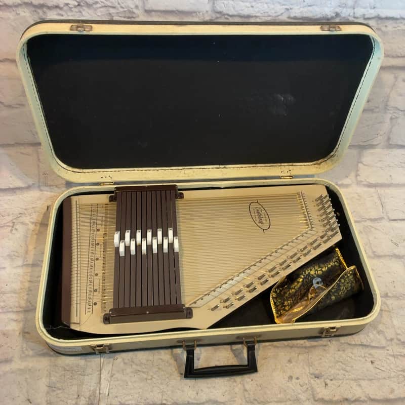 Silvertone by Oscar Schmidt Autoharp with Case Harp image 1