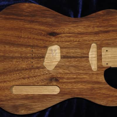 Acacia Koa Top \ Butternut Tele Style Body 4lbs 3oz #3676  *IMPORT CHARGES INCLUDED image 2