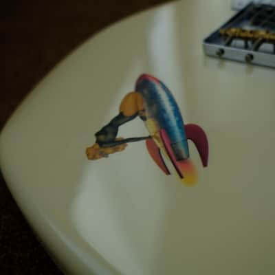 Warmoth Jazzcaster Telemaster Offset Telecaster Olympic White Fender Vintage 64 pickups Pau Ferro image 5
