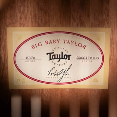 Taylor BBTe Left-Handed Big Baby Taylor Acoustic/Electric Guitar with Gig Bag image 15