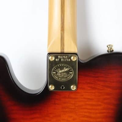 1996 Fender American Vintage '52 Telecaster ~NEAR MINT~ Tiger Flame Top AVRI 50th Anniversary w/Case Candy 1990s USA image 13