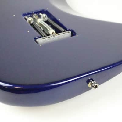 1992 Vintage Fender Stratocaster Plus Deluxe Midnight Blue BODY w/Original Bridge 1990s USA Strat image 14