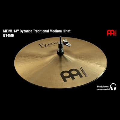 Meinl Byzance Traditional Medium Hi Hat Cymbals 14" image 2