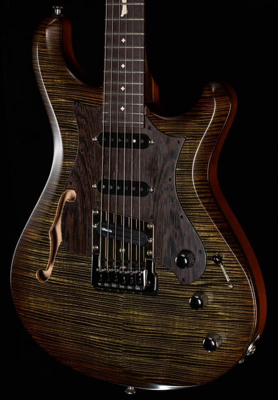 Knaggs Larry Mitchell Severn Trem SSS Hollowbody GreenBurst T1 (555) image 1