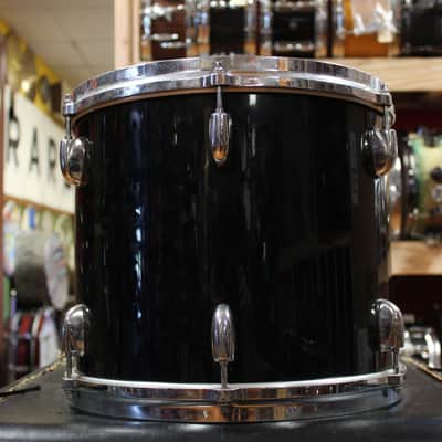 1980s Gretsch 11x13 Square Badge Tom in Black Nitron image 4