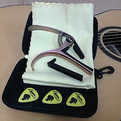 Haze DC06 Top Grade Zinc Alloy Acoustic/Classical Guitar Capo,Bronze+3 Free Picks image 11