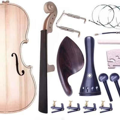 Violin Parts & Accessories 4/4 Violin DIY Kit for Students Beginners Music Lover image 3