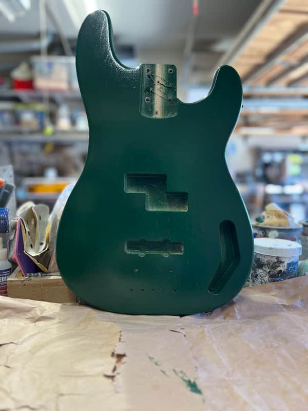 Madlad Instruments Green Monster PJ-Route Precision Bass PBass Semi-Gloss Finished Body (made with pride in north Texas) image 1