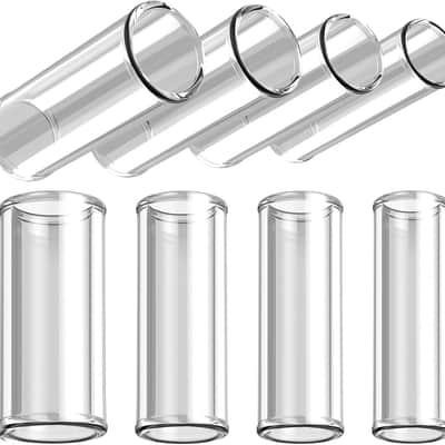 Multisize Glass Guitar Slide Set of 8 - Glass Guitar Slides for Electric and Acoustic, Include Guitar Slides Large Small Medium and Extra Large Slide Guitar image 1