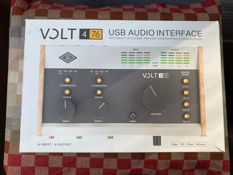Universal Audio Volt 476 USB-C Audio Interface 2021 - Present - Tan / Gray image 1