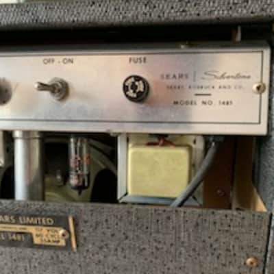 Vintage Silvertone 1481 5 Watt Tube Amp 1960s USA image 6
