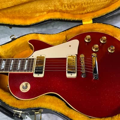 NEW! Gibson Custom Shop Limited Edition 1976 Les Paul Deluxe Reissue VOS Red Sparkle - 9.2lbs - G07565 image 16