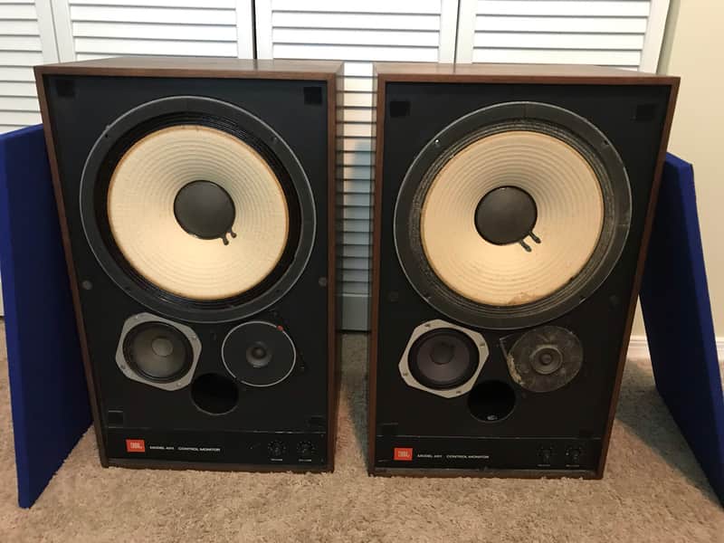 JBL 4311 Studio Monitors  1970's Walnut /blue image 1