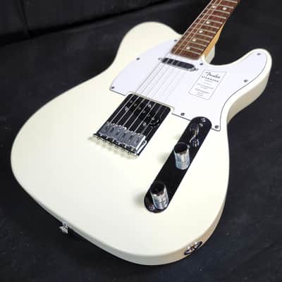 Fender Standard Telecaster Electric Guitar Laurel Fingerboard, White Pickguard, Olympic White image 4