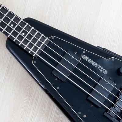 1986 Steinberger XP2 Vintage Headless Bass Black w/ EMG image 6