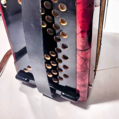 HOHNER CORSO DIATONIQUE 1980-2020 - RED-SILVER image 3