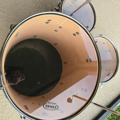 DDrum Dios - Maple - 22(20 deep)/16/12/10 Drum Kit shells - Green sparkle/black fade image 7
