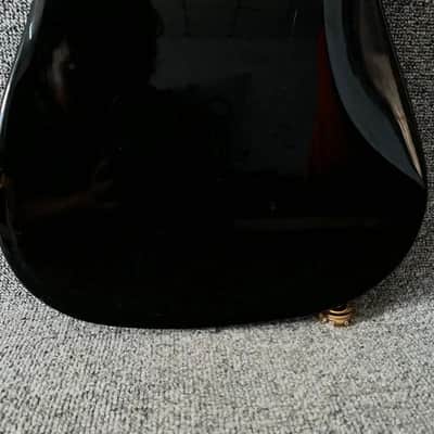 Black Stratocaster Style Guitar Body with Finish Damage image 7