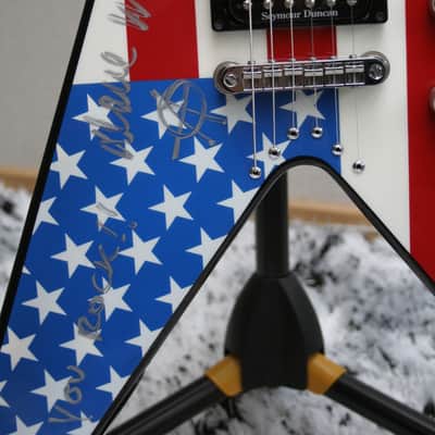 Jackson Y2KV USA Flag - personal Dave Mustaine guitar! image 5