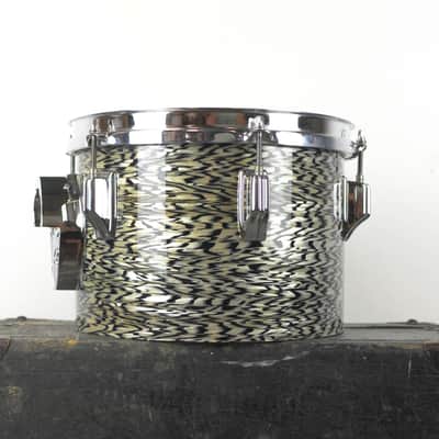 1970s Rogers 6" and 8" Black Onyx Concert Toms image 3