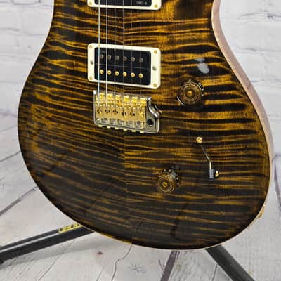 Paul Reed Smith PRS Custom 24 Core 10 Top 6 String Electric Guitar Yellow Tiger image 3