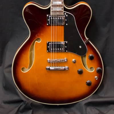 NEW 2018 Prestige Musician Pro DC VB Vintage Burst Semi Hollow Electric Guitar w/ Hard Case image 11