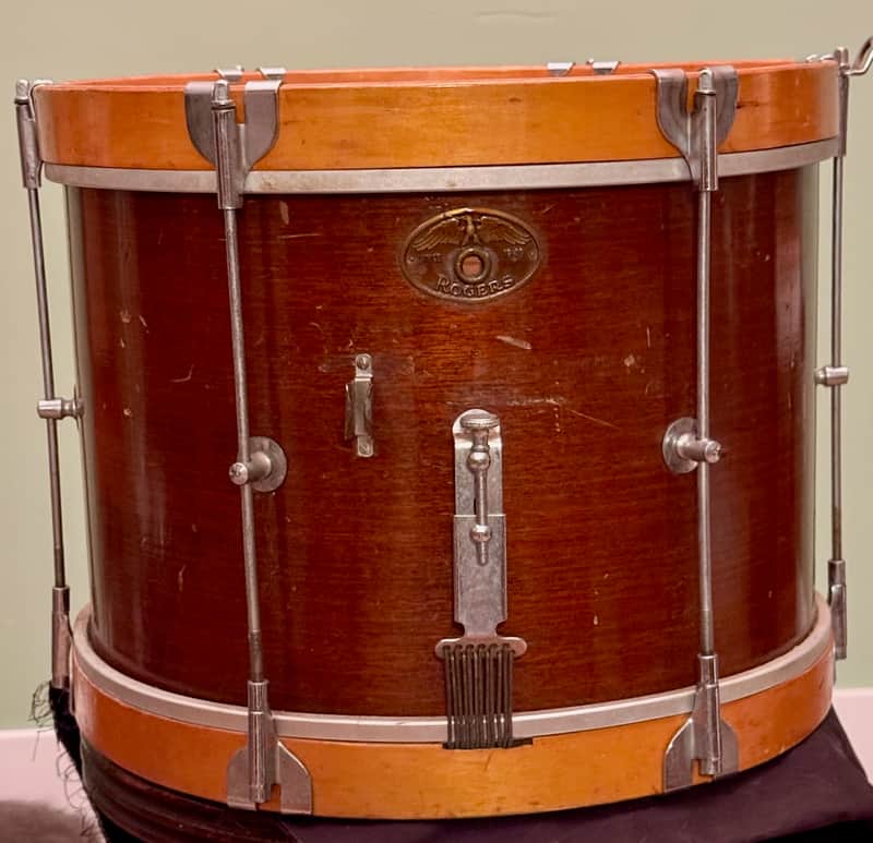 Rogers 14" Field Marching Snare Drum Vintage image 1