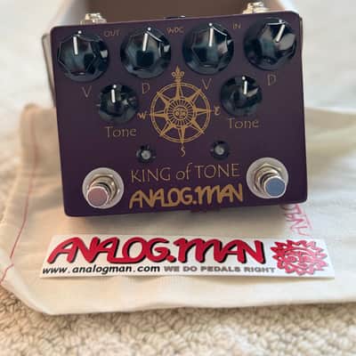 【美品】Analog Man King of Tone V4 ハイゲインバッファ Analogman King of Tone V4 with Red Side High Gain Option | Reverb