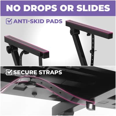 Liquid Stands Foldable Piano Keyboard Stand - 54-88 Key Z-Style Adjustable Digital Piano Stand Electric Piano Stand image 5