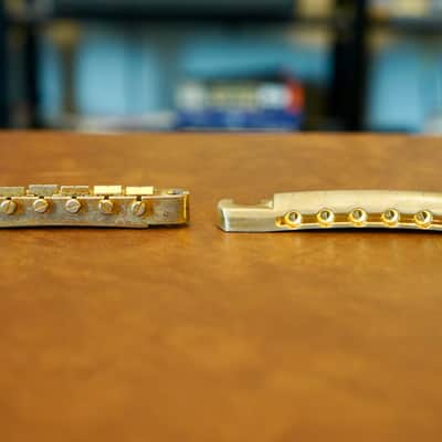 Faber Bridge and Tailpiece Aged Gold image 3