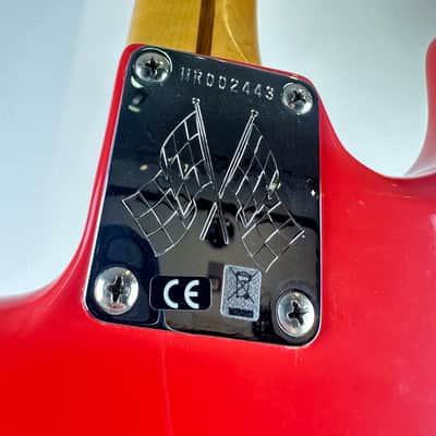 Fender Vintage Hot Rod '50s Stratocaster 2014 Fiesta Red Very Rare Made For One Year With Case image 12
