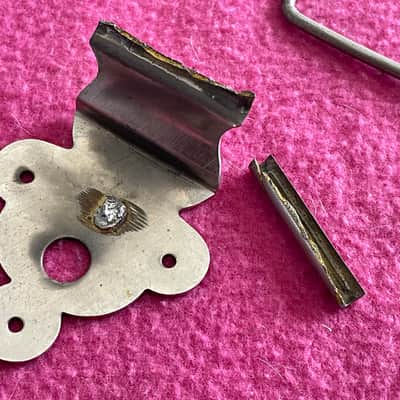 vintage 1959 1960 Gibson nickel tailpiece for es 150 125 barney kessel 130 135 archtop 1961 1958 1955 1949 image 9