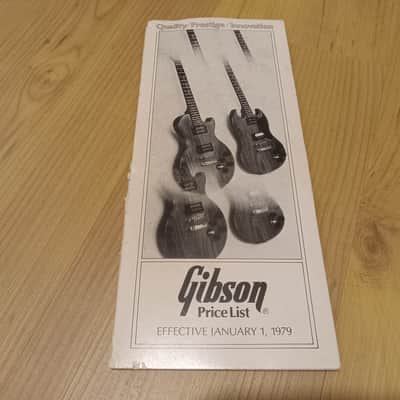 Vintage 1979 Gibson Full-Line Price List! Rare, Original Case Candy, Paperwork! image 1