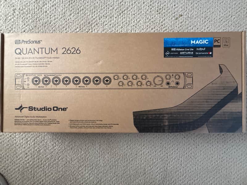 PreSonus Quantum 2626 Thunderbolt Audio Interface 2020 - Present - Black image 1