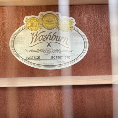 Washburn WG7SCE Harvest Series acoustic/electric image 4