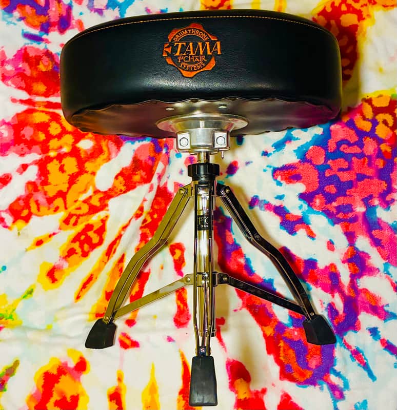 Tama HT730 1St Chair Ergo-Rider Trio Drum Throne 2010s - Black/Chrome image 1