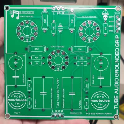 Tube Audio Stereo PreAMP PCB Grounded Grid (GG) image 1