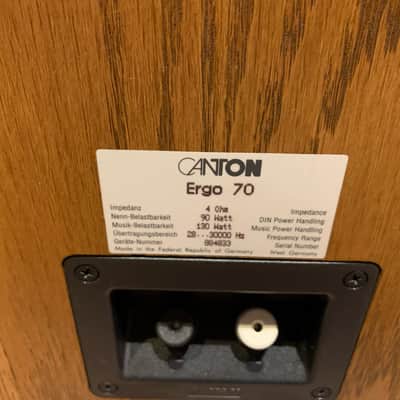 Canton Ergo 70 Floor-Standing Speakers - Oak Finish image 11