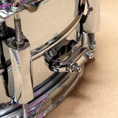 Pearl Sensitone Heritage Steel Snare Drum 14"x5.5" – Chrome (Brand New in Box) image 5