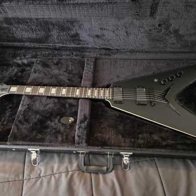 DEAN V Stealth Black Satin w/ DEAN HARD CASE - EMG Pickups image 1