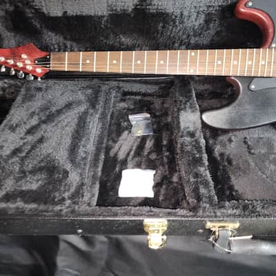 Aria Pro II Strat-Style Electric Guitar - Black/Red Custom Finish image 5