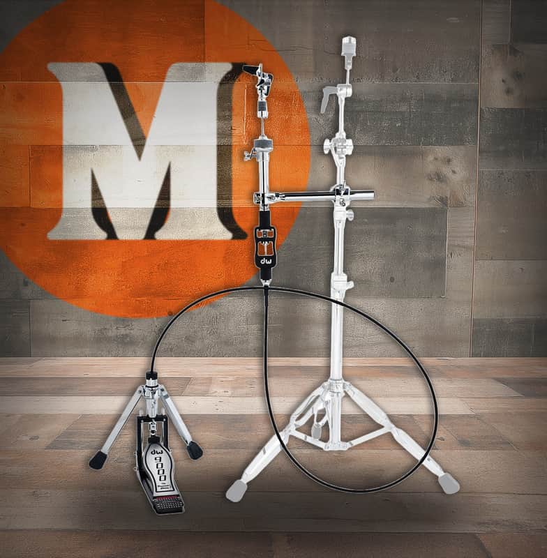DW 9000 Series Remote Cable Hi-Hat Stand w/ MG-1, MG-2, 505 and Bag - 10ft (DWCP9502LB10)