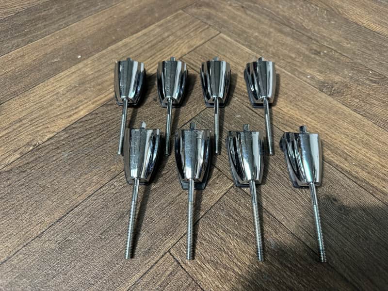 Odery Fluence Bass Drum Tension Rods & Claws Hardware x8 #MJ18 image 1